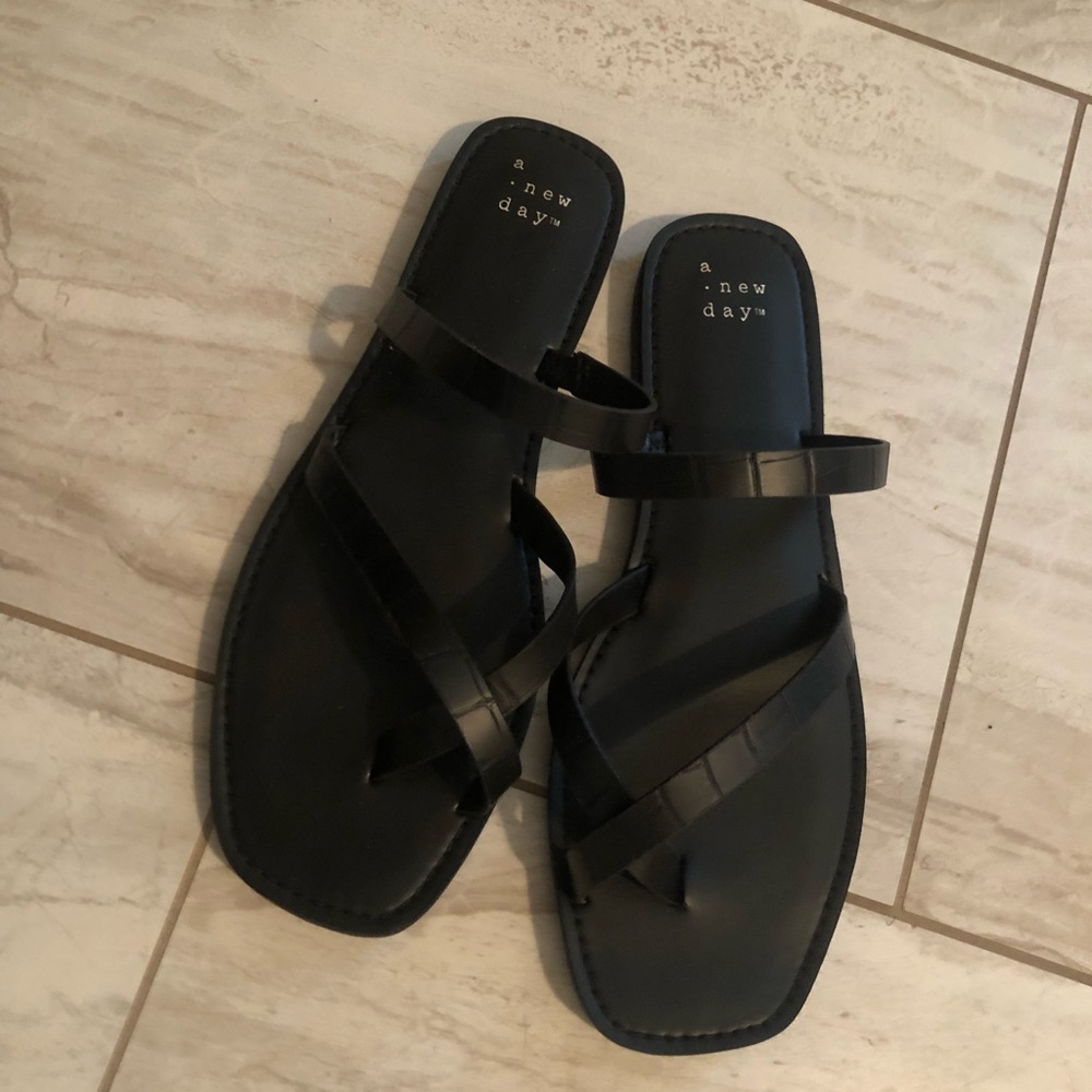 New never worn square toe sandals a new day target